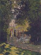 Claude Monet Parisians in Parc Monceau oil painting reproduction